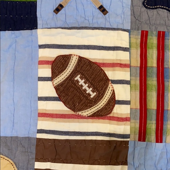 Pottery Barn Kids “JV Sports” nursery quilt - Picture 5 of 9
